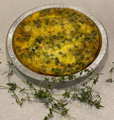 Spring Green Crustless GF Quiche